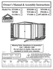 Arrow NW108-A Owner's Manual & Assembly Instructions