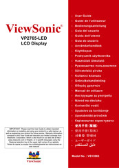 ViewSonic VP2765-LED User Manual