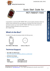 Icp Das Usa PET-7000 Quick Start Manual