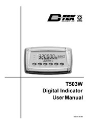 Bilanciai B-TEK Scales T503W Manuals | ManualsLib