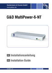 G&D MultiPower-6-NT Installation Manual