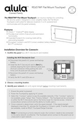 Alula RE657WF Manual