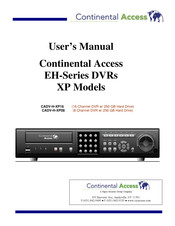 Continental Access CADV-H-XP08 User Manual