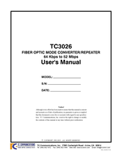 TC Communications TC3026 User Manual