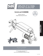 SBI AC02585 Operator's Manual
