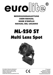 EuroLite ML-250 ST User Manual