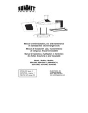 Summit Professional SEH1548C Manual For The Installation, Use And Maintenance