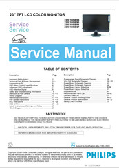 Philips 231E1HSB/00 Service Manual
