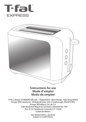 T-Fal EXPRESS TT356150 Instructions For Use Manual