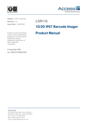 Access Interfacing Solutions LSR110 Product Manual