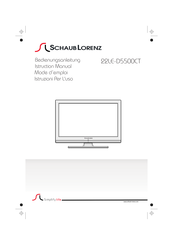Schaub Lorenz 22LE-D5500CT Instruction Manual