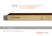 Grimm Audio CC1v2 Manual