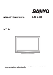 Sanyo LCD-26XZ11 Instruction Manual