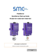 SMC Sierra Monitor FieldServer QuickServer FS-QS-2 0 Series Startup Manual
