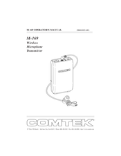 Comtek M-169 Operator's Manual
