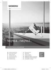 Siemens MQ964 Series Instruction Manual