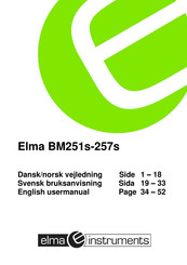 Elma BM257s User Manual