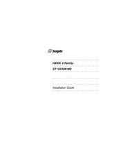 Seagate HAWK 4 ST15230N Installation Manual