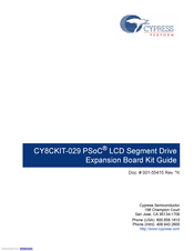 Cypress PSoC CY8CKIT-029A Manual