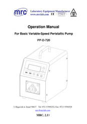 MRC PP-D-720 Operation Manual