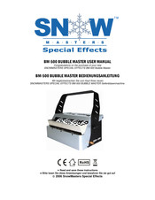 SnowMasters Special Effects BM-500 User Manual