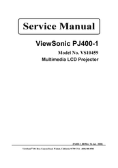 ViewSonic PJ400-1 Service Manual