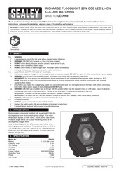 Sealey LED068 Quick Start Manual