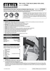 Sealey STR600 Quick Start Manual