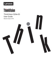 Lenovo ThinkVision S24e-03 User Manual