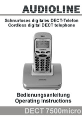 AUDIOLINE DECT 7500micro Operating Instructions Manual
