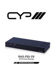 CYP RAX-PSU-5V Operation Manual