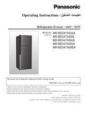 Panasonic NR-BE647AS Operating Instructions Manual