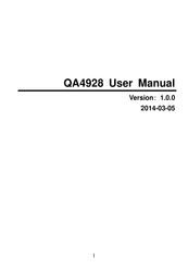Athos QA4928 User Manual