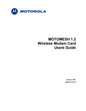 Motorola MOTOMESH 1.2 User Manual