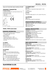 M-System M5PA-CA-R Instruction Manual
