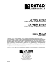 Dataq DI-718Bx Series User Manual