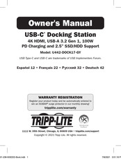 Tripp Lite U442-DOCK17-GY Owner's Manual