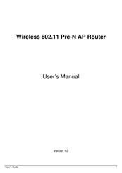 Sparklan WRTR-300 User Manual