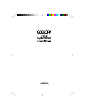 DFI G586OPA User Manual