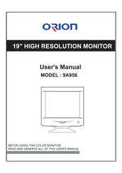 Orion 9A956 User Manual
