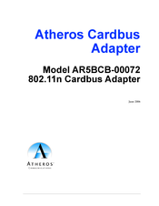 Atheros AR5BCB-00072 Manual