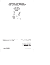 Kohler 10586-4-CP Installation And Care Manual