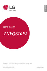 LG ZNFQ610FA User Manual