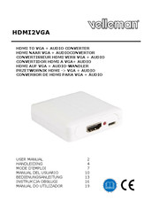 Velleman HDMI2VGA User Manual