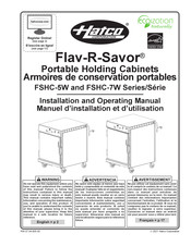 Hatco Flav-R-Savor FSHC-7W-EE Installation And Operating Manual
