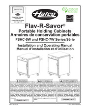 Hatco FLAV-R-SAVOR FSHC-5W Series Installation And Operating Manual