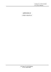 LG L3700TC User Manual