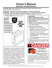 Hearth & Home QUARTZ32IFTN Owner's Manual