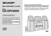 Sharp CD-DP2400H Operation Manual