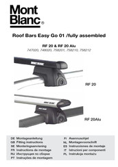 Mont Blanc RF 20 Fitting Instructions Manual